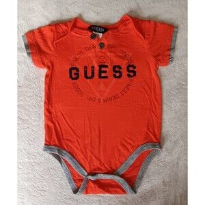shirt 6 To 9 months New Guess Baby Orange Short Sleeve infant